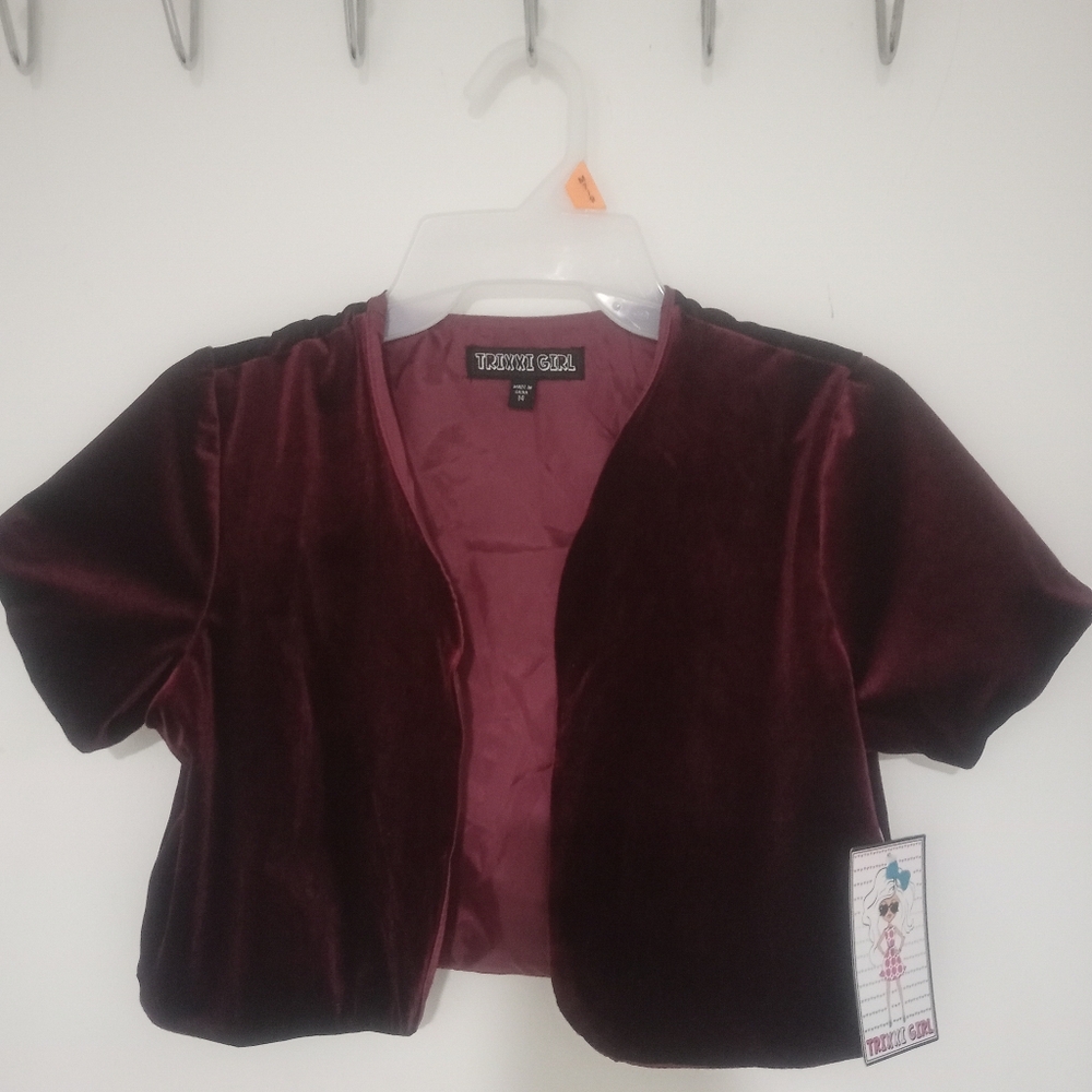 Trixie Girl Velvet vest sz 14
